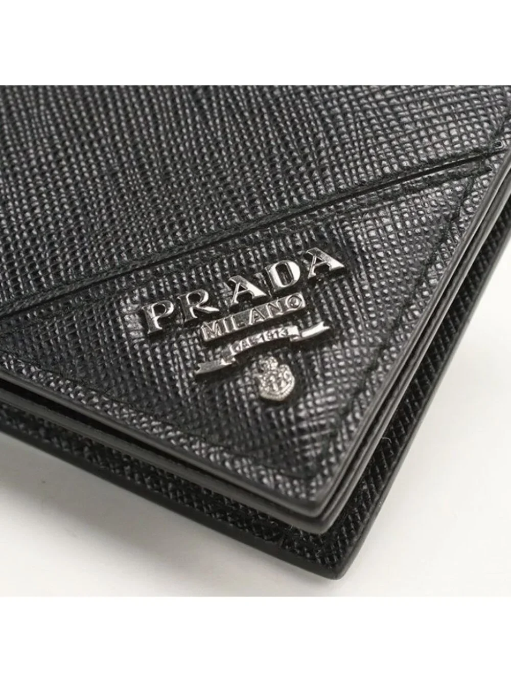 ★SOLD★ Prada Card Case Saffiano Leather Business Holder - Picture 4 of 5